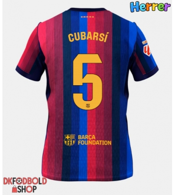 Barcelona Pau Cubarsi #5 Hjemmebanetrøje 2026-27 Kort ærmer
